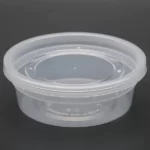 8oz Clear Plastic Soup & Deli Containers with Lids 240 Sets