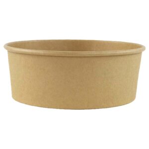 32oz Kraft Round Salad Bowl 270 Pcs (BASE ONLY)