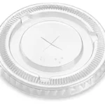 Flat Lids for Pet Clear Cold Cups 78mm 8/9oz 1000 Pcs