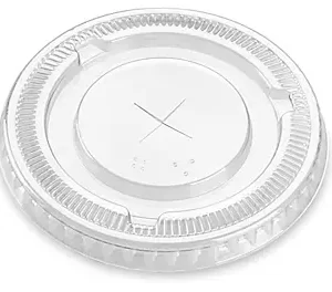 Flat Lids for Pet Clear Cold Cups 78mm 8/9oz 1000 Pcs