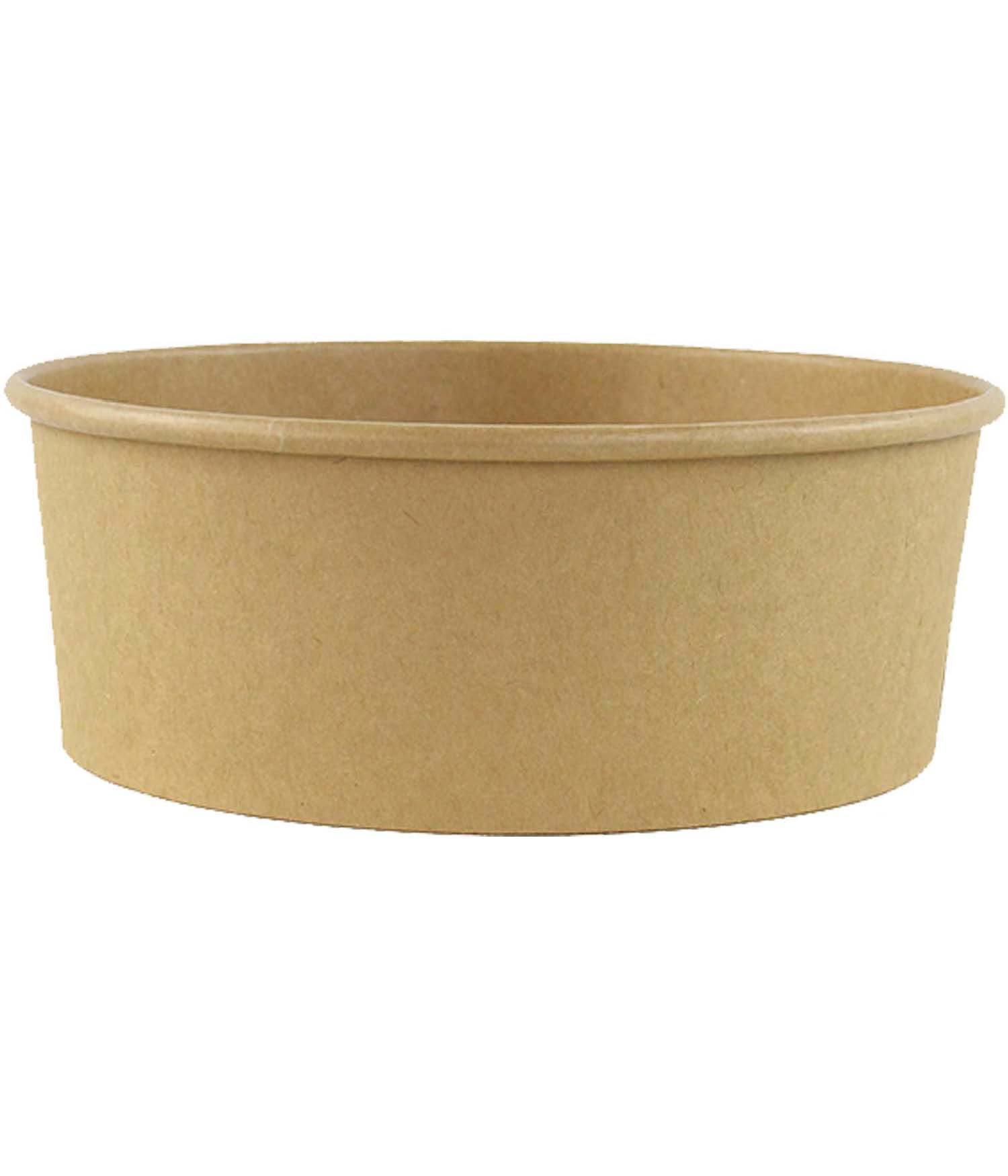 40oz Kraft Round Salad Bowl 270 Pcs (BASE ONLY)