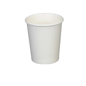 4 oz White Single Wall Hot Paper Cups 1000 Pcs