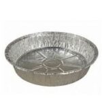 8″ Round Foil Containers 500 Pcs (BASE ONLY)