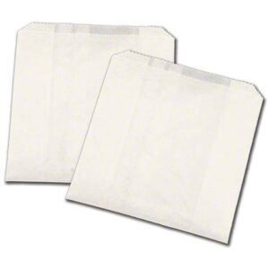 White Greaseproof Sandwich Bag 6x0.75x6.75" 1000 Pcs