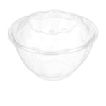 32oz Clear Round Salad Bowl 300 Pcs (BASE ONLY)
