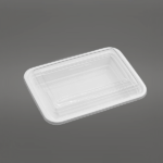 16oz Rectangle Plastic Container with Clear Lid 150 Pcs