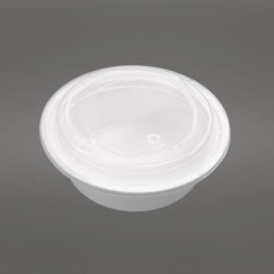 32oz Round Plastic Container with Clear Lid 150 Pcs