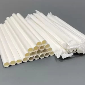8" Paper Bubble Tea Straw Paper Wrapped (Bubble Tea)