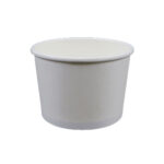 8oz White Paper Soup Cup 1000 Pcs (BASE ONLY)