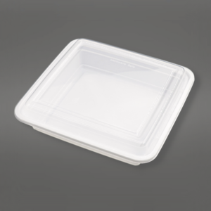 48oz Rectangle Plastic Container with Clear Lid 150 sets