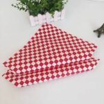 Red Checkered Wax Sheets 12×12″