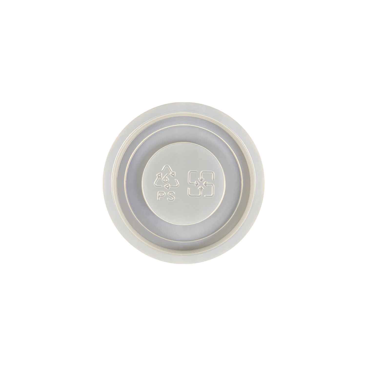 62mm PS Plastic Lids for White Paper Cups 4oz 1000 Pcs